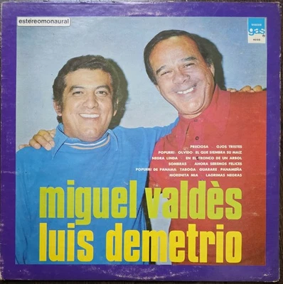 Miguelito Valdes Y Luis Demetrio – Miguel Valdez Y Luis Demetrio En Dueto (VG+) - Imagem 1 de 4