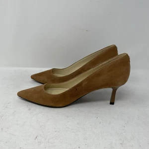 Nine West Kuna Damen-Pumps 9 x 9 cognacfarben Veloursleder spitz zulaufend Größe 6,5 M - Bild 1 von 7