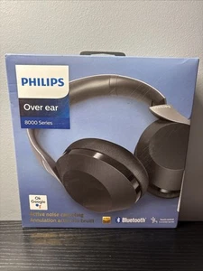 Philips 8000 Series Wireless Bluetooth Active Noise Canceling Headphones-Black - Picture 1 of 4