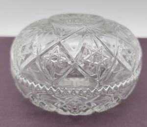 Klarglas Sägezahn Schmuck Schmuckkästchen Bonboniere Runde Schale (2 Stück) - Bild 1 von 8