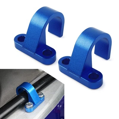 Guía de abrazadera de manguera de freno trasero azul para Yamaha YZ125 250 YZ250F YZ450F YZ85 2 piezas Foto 1 de 4