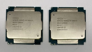 2 x Intel Xeon E5-2695V3 SR1XG 2.3GHz 35MB Socket 2011 14-Core Processors - Picture 1 of 4