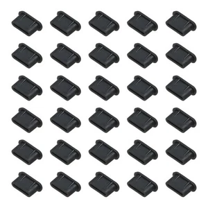 Prise à Poussière USB Type A 0,4 Pouce, 30 Pcs Anti Poussière Couvercle Extrémité Femelle, Noir - Photo 1 sur 6