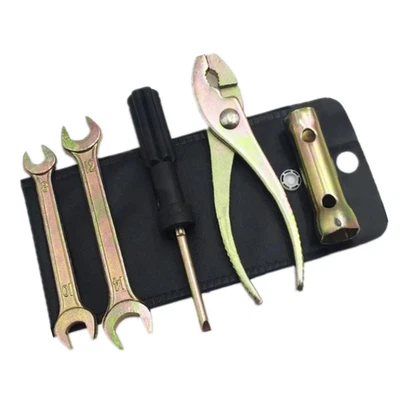 Protable Spark Plug Spanner Wrench Socket Tool Bag Motorcycle Repair Accessories - Image 1 of 4