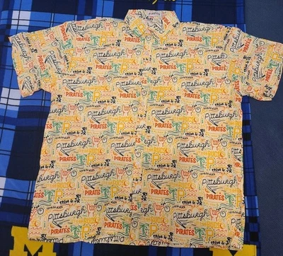 Pittsburgh Pirates 2025 Hawaiian Shirt Levin Stadium Giveaway Adult XL NEW - Image 1 of 2