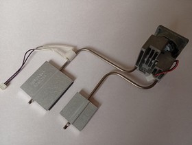 SEGA Dreamcast heatsink pipes unit from VA0 console. Fan.