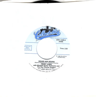 PERRY COMO:    Round And Round / Magic Moments .. 45 RPM 9191 - Image 1 of 3
