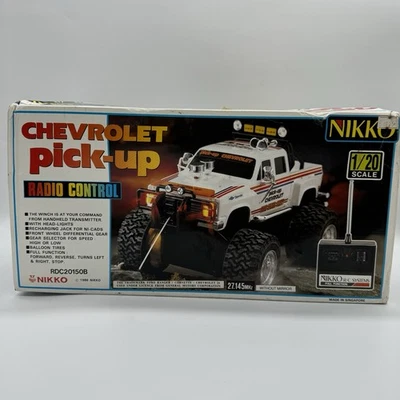 Chevrolet Pickup Nikko New Vintage RC Remote Control 1/20 Open Box - Image 1 of 4