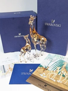 Swarovski SCS MUDIWA Mother & Baby Giraffe SET 5301550/5302151 Crystal Creations - Picture 1 of 21
