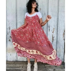 SPELL & THE GYPSY COLLECTIVE | Wine Portobello Road Strappy Midi Dress | Small - Picture 1 of 7
