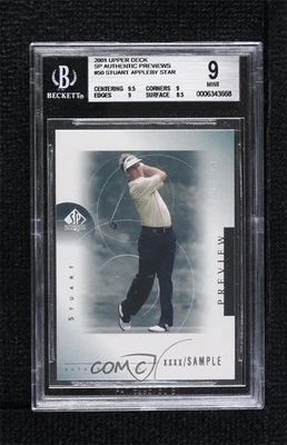 2001 SP Authentic Preview Stars Stuart Appleby #50 BGS 9 MINT Rookie RC - Image 1 of 2