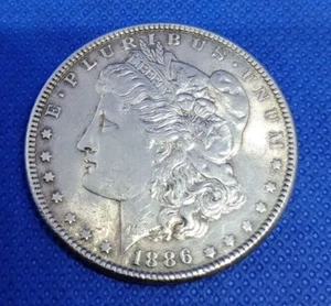 1886 Morgan Silver Dollar AU Condition (B26) - Picture 1 of 2