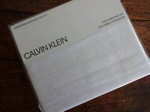 CALVIN KLEIN Mini NAVY Blue DOT White Combed COTTON SATEEN  XDP QUEEN SHEET Set
