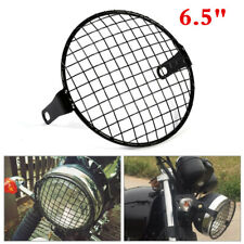 1Pcs 6.5" Metal Motorcycle Scooter Headlight Lamp Round Mesh Grille Cover Mask