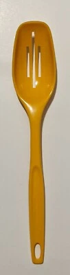 Vtg Foley Spoon Plastic RARE COLOR Yellow  Harvest Gold Slotted Spoon 11" - Image 1 of 4