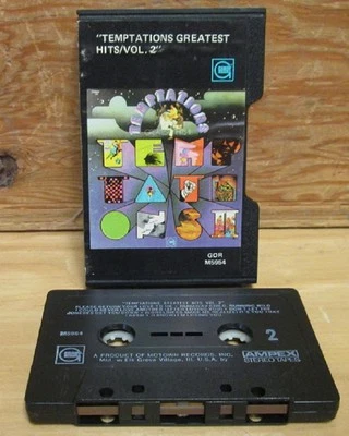TEMPTATIONS GREATEST HITS VOL.2 CASSETTE GORDY TAPE MOTOWN PSYCH SOUL AMPEX   - Image 1 of 2