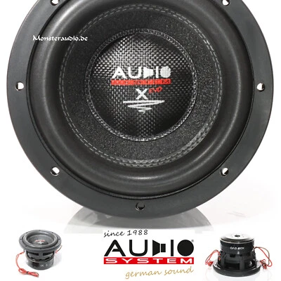 AUDIO SYSTEM X-08 EVO 20cm Mini Subwoofer 600 Watt Auto Woofer Kickbass Kicker - Bild 1 von 4