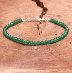 3mm Green Aventurine Minimalist Bracelet Healing Reiki Women Bracelet Gift - Picture 1 of 8