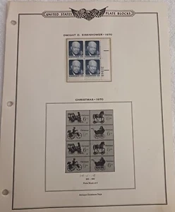 U.S - LOT OF PLATE BLOCKS ON ALBUM PAGES - MNH #867 - Picture 1 of 8