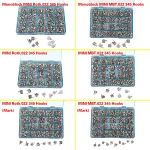 50 juegos/1000 piezas soportes monobloque de metal dental soporte MINI 022 345 ganchos Roth MBT - Imagen 1 de 14