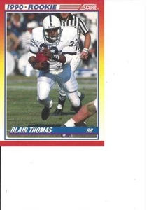 1990 Score Blair Thomas Rookie Card New York Jets Penn State #300 - Picture 1 of 2