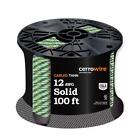Cerrowire Tri-Wire 100 ft. 12/3 Solid CU THHN Black White Green Heat Resistant