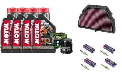 Mantenimiento Honda CBR 600F 99/00 7100 10W40 Filtro Aceite 1K Bujías Iridio - Imagen 1 de 4