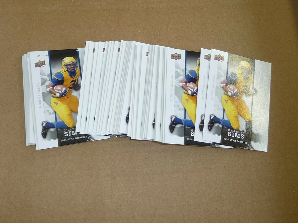 2014 Upper Deck STAR ROOKIES RC LOT OF 50 CARDS CHARLES SIMS WEST VIRGINIA #22 - Image 1 of 1