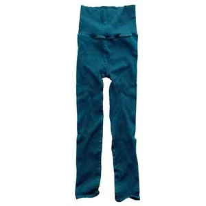 Free People Movement Sz XS/S Happiness Runs High Rise Ribbed Leggings In Teal - Picture 1 of 6