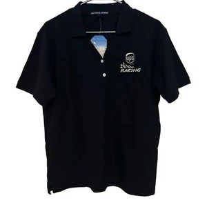 NWT Black Short Sleeve UPS Racing Polo Shirt L - Picture 1 of 9
