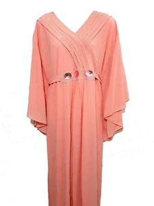 Abaya Maxikleid Kaftan Jellabiya Farasha Abendkleid Butterfly look free size - Picture 1 of 3