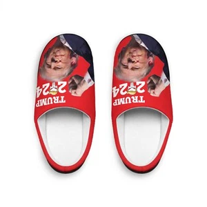 Trump 2024 Fist in the air Women's Indoor Slippers - Picture 1 of 5