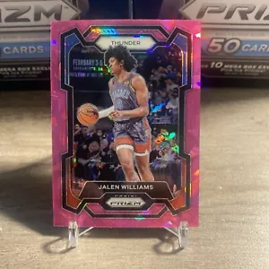 2023-24 Panini Prizm #19 Jalen Williams Prizms rosa Eis - Bild 1 von 2