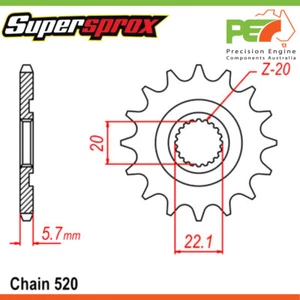 Totalmente Nuevo * Supersprox * Piñón Frontal Para Adaptación YAMAHA WR250F 250cc - Imagen 1 de 4