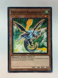 Yugioh Hidden Arsenal: Chapter 1 Dragunity Brandistock (Duel Terminal) Foil NM/M - Picture 1 of 1