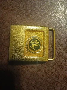 Vintage Lee NY Belt Buckle Sagitarious Symbol - Picture 1 of 11