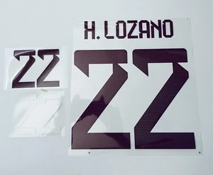 Hirving Lozano Mexico World Cup Qatar 2022 Red Lettering Iron on patche patch - Picture 1 of 4