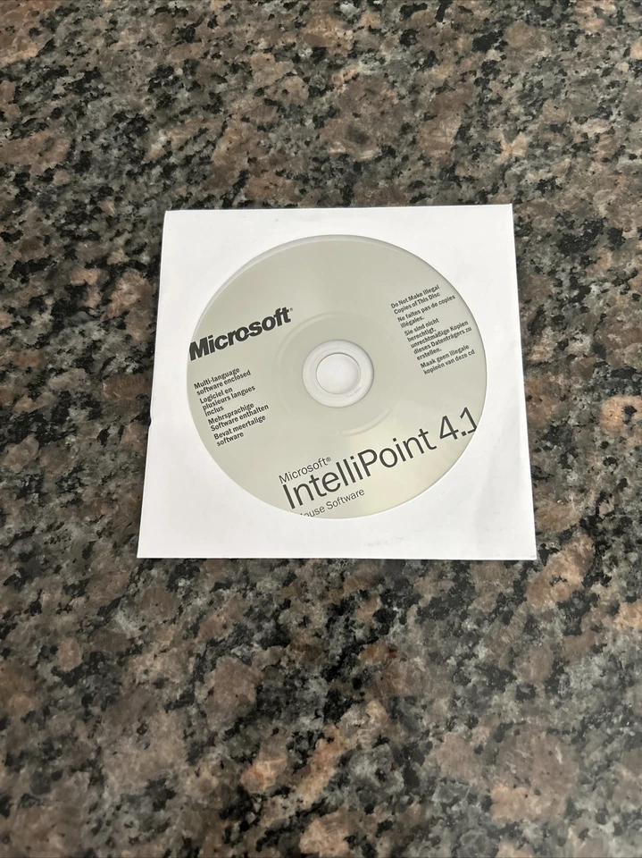 Microsoft Intellipoint 4.1 Software Mouse Drivers Installation CD-ROM - Image 1 of 1