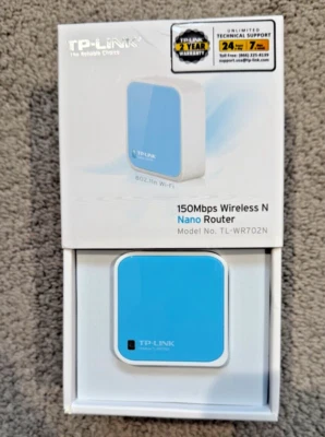 TP-Link TL-WR702N 150Mbps Wireless N Nano Router Home Wi-fi Network Networking - Image 1 of 3