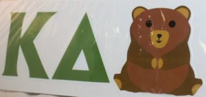 Kappa Delta Bear Sticker for Outside Glass, Car, tablet fridge - Picture 1 of 3