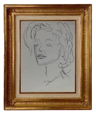 CHARLES KIFFER (1902-1992) PORTRAIT DE FEMME DE SPECTACLE VERS 1950 (148) - Photo 1/4