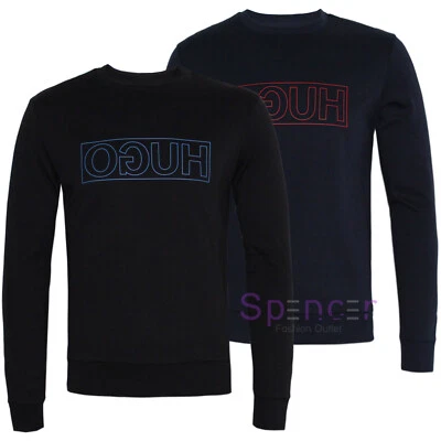 Hugo Men Crew Neck Stretch Cardigan/ Jumper 'DICAGO-U5' S-XXL Was £109.00 - Image 1 of 4