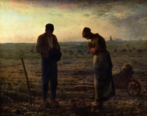 Impresión o lienzo - El Ángelus por Jean-François Millet 1857 - Imagen 1 de 1