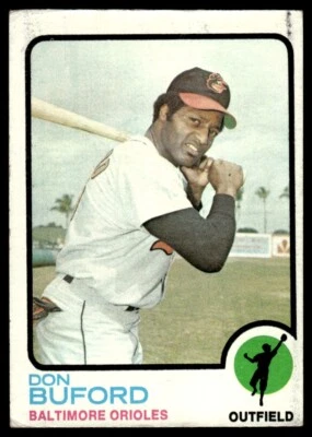 1973 Topps Don Buford Baltimore Orioles #183 - Image 1 of 2