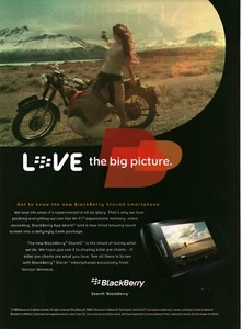 Anuncio impreso 2009 - BlackBerry Black Berry Storm 2 anuncio de teléfono inteligente - BlackBerry Storm2 - Imagen 1 de 1