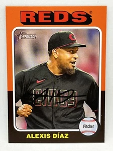 2024 Topps Heritage Alexis Diaz SP Kurzdruck - Cincinnati Red #39 - Bild 1 von 2