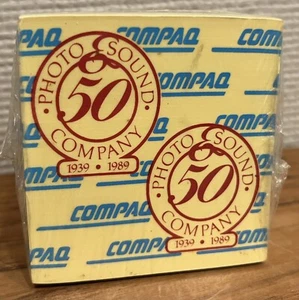 Vintage Compaq Post-it Notes Cube (Sound & Photo Company, 1989) - NOS - Picture 1 of 6