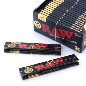 Papel de Liar Negro RAW Tamaño King Delgado Clásico Natural Sin Refinar Pieles 110mm - Imagen 1 de 15