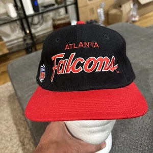 Vtg 90s Atlanta Falcons Sports Specialties Script Hat Cap PRO 100% Wool Sz 7 1/4 - Picture 1 of 10