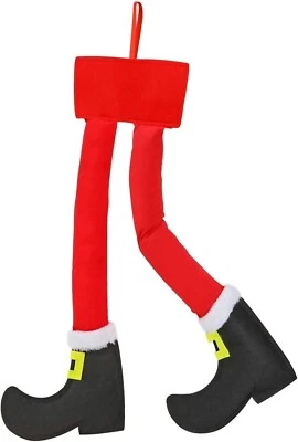 Patas colgantes de Papá Noel decoración navideña para hogar, oficina, automóvil o puerta por hogar-X NUEVO Foto 1 de 4